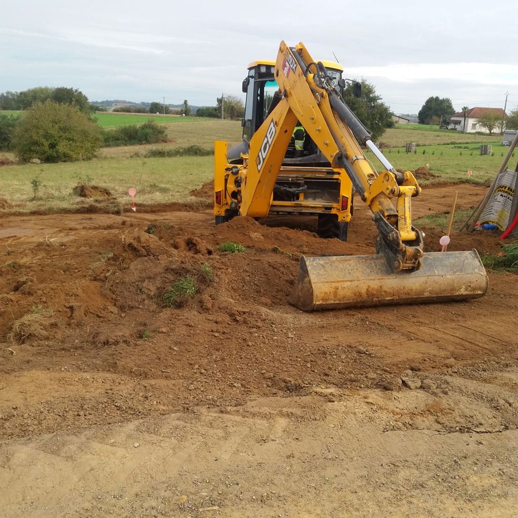 Accès chantier LTP40 Landes