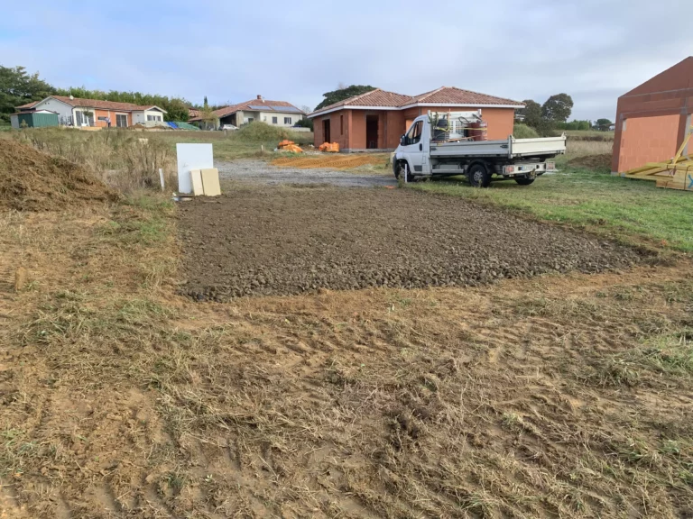 Accès chantier Gamarde LTP40 Landes