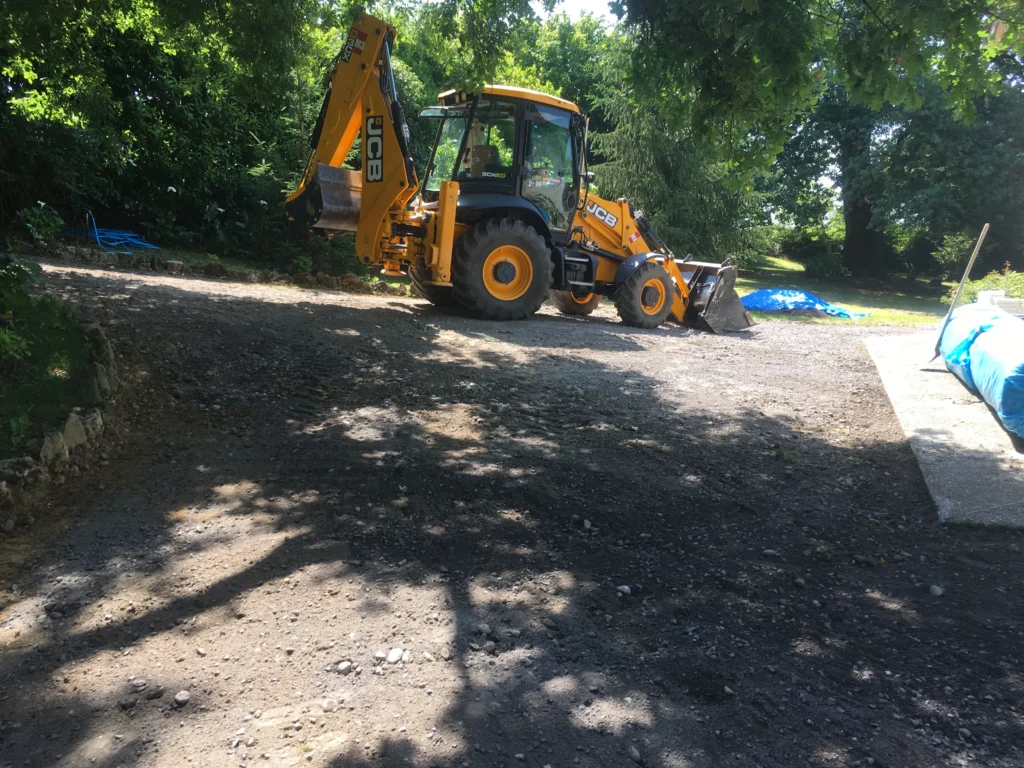 Accès chantier & parking Montfort LTP40 Landes